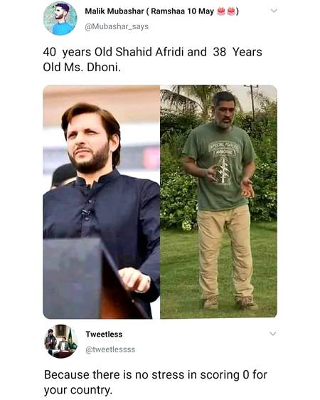 Bcz Afrdi helps the people of country he is under the millions of prayers❤️❤️