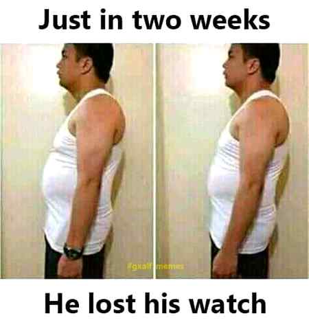 He lost his watch....