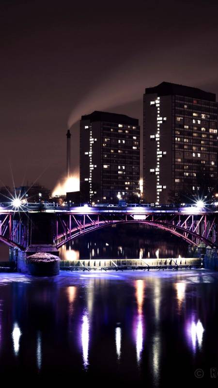 Beautiful lake night view💗💗💗