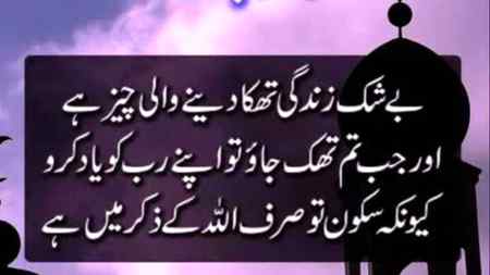 Beshak uska ziker hi hmry dilon ko rahat or skon pohncha skta h....ye duniya or Usk log dilon dukhaty Hn or hmry skon ko khtm krty Hn lkn tb Allah ki zaat or iska ziker hmn sahara data hy....andheron me roshni ki Kiran h Allah ka ziker....💖 Allah pak hm SB ko kasret sy apna ziker krny ki tofiq din....Ameen😊