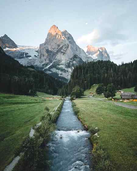 Mountain stream,rosenlaui, Switzerland