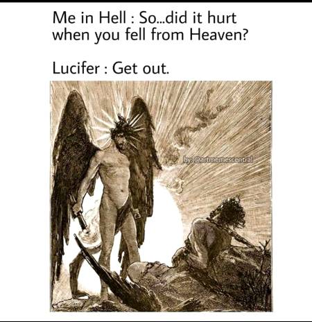 Ah Lucifer a fallen Angel..