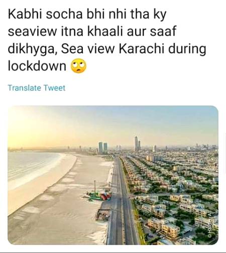 Karachi during lockdown