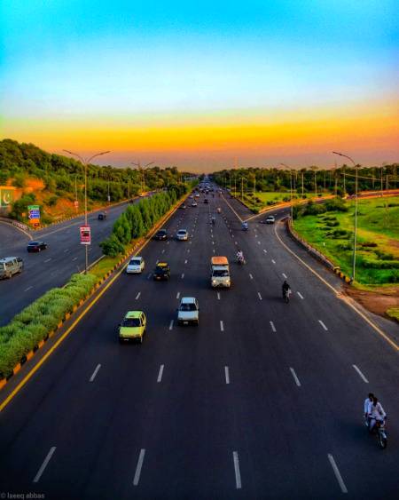 Sunset view in Islamabad