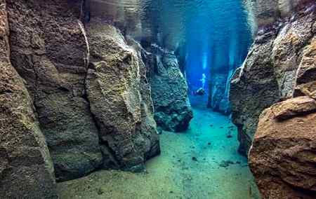 Silfra fissure, Iceland