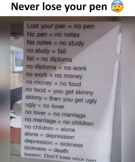 Never lost your pen🖋
