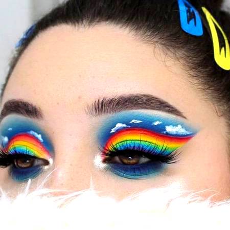 Rainbow eye make-over!🌈