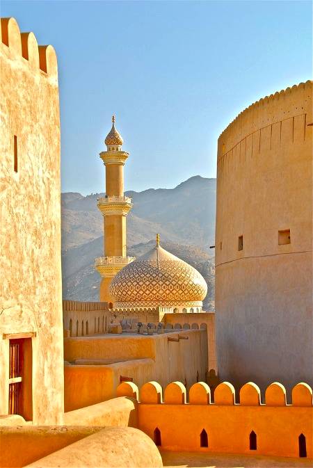 The iconic dome of a mosque symbolise Oman
