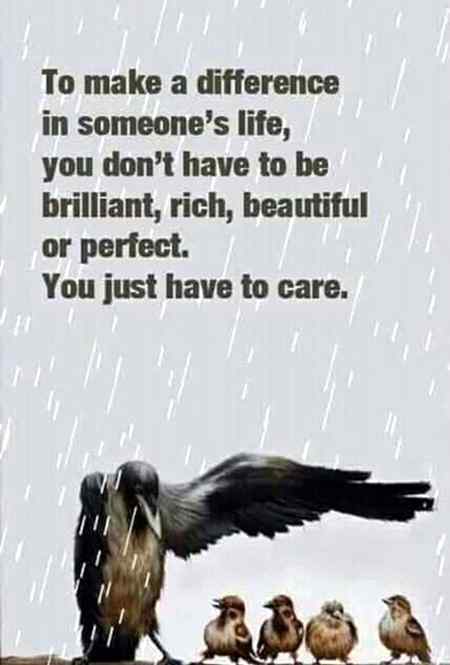 You just havt to care...✌