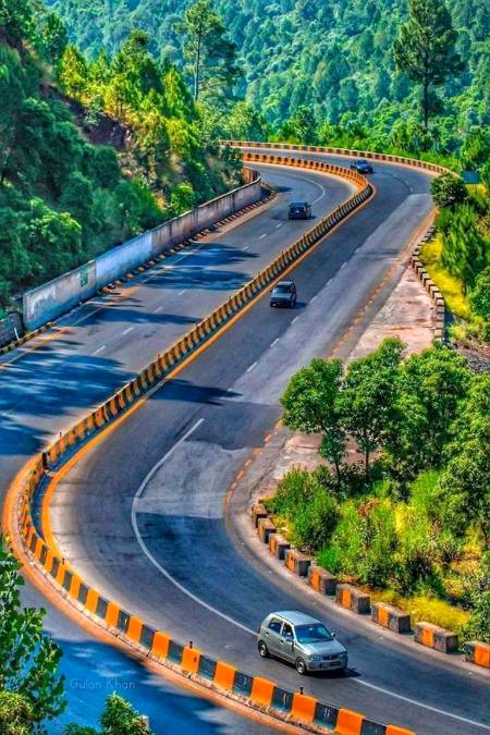 Beautiful nathiagali abbottabad road near muree hill station