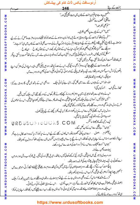 Title = Jannat kay patay.
Writer = Nimra Ahmed.
Part = 2
Page = 246