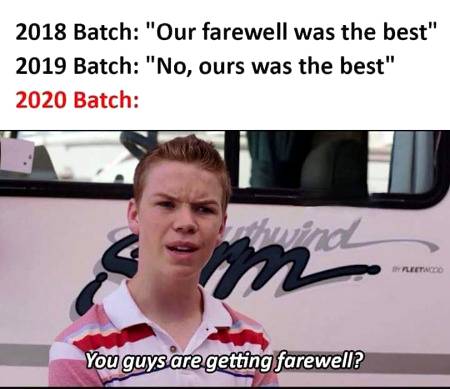 Sed reacts for 2020 batch