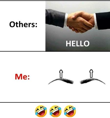How to people sy hello
