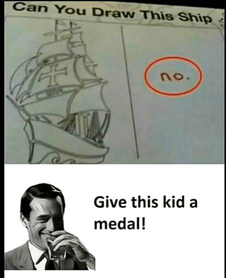 Give this kid a medal