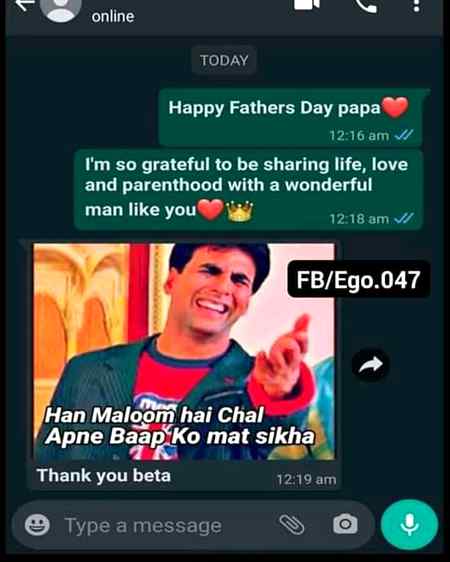 Happy father day'apny bap ko mt samjha😊