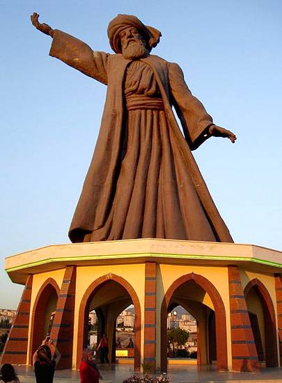 Statue of Rumi in Buco, Turkey