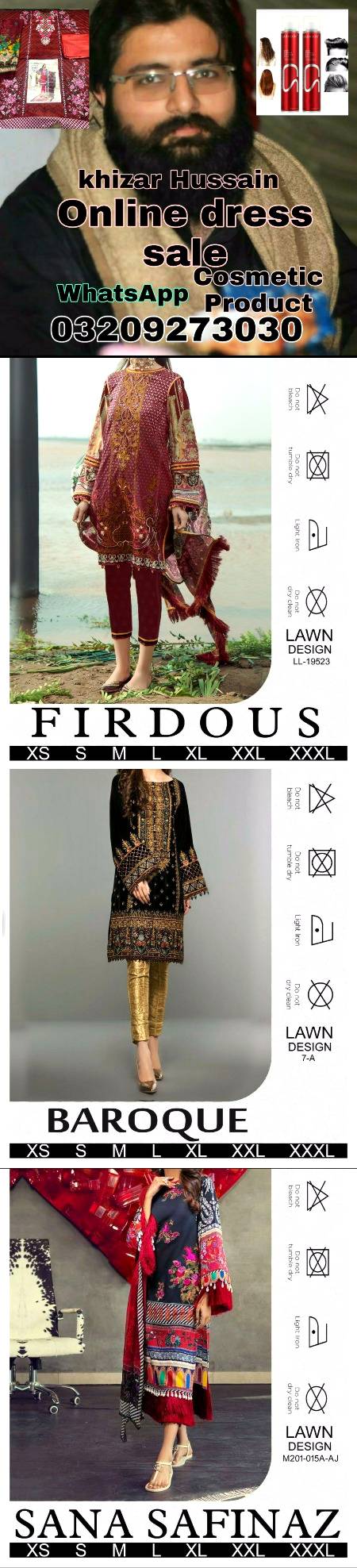 SANA SAFINAZ SAPPHIRE FIRDOUS BAROQUE MARIA.B CHARIZMA LAWN DESIGN