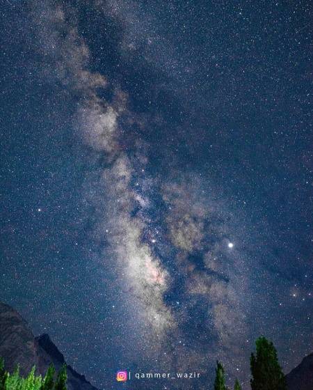 Milkyway over skardu Gilgit Baltistan