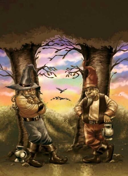 2 old man and 1 hidden face