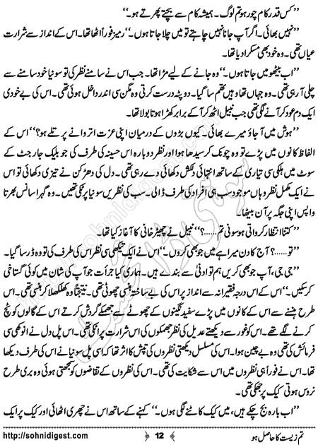 Title = "Tum zeest ka hasil ho"
Page = 12