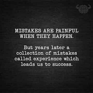 Mistakes are painfull..