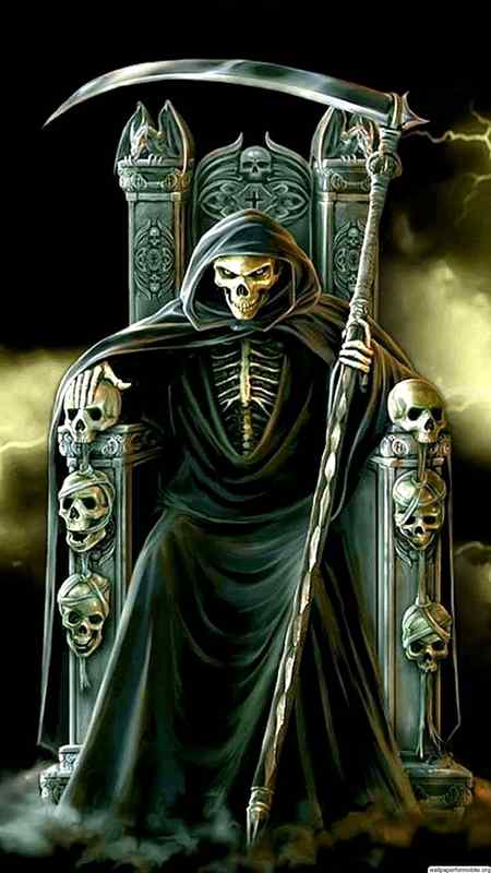 A skull wallpaper..
