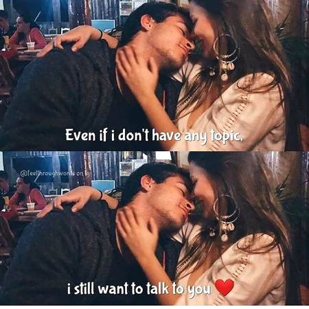 I still want to talk to you ..❤❤