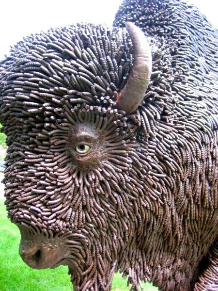 Amazing scrap metal animal sculpture.