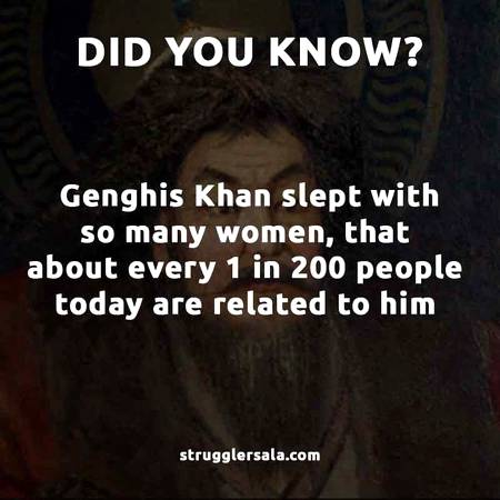Do you know about Chenghiz khan