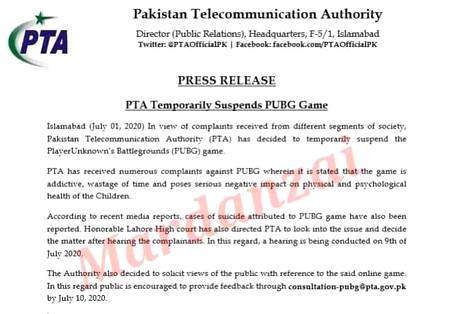 I think, good decision by pak government.