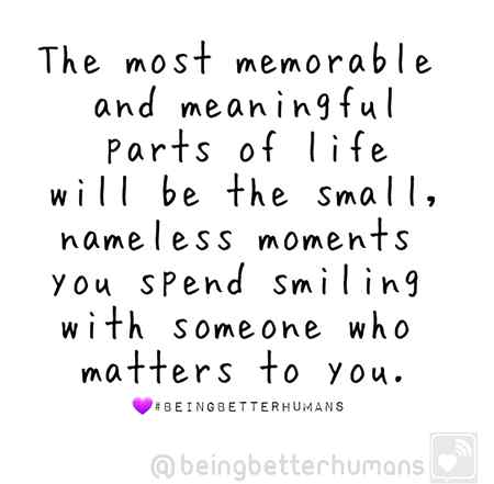 Small and nameless moment