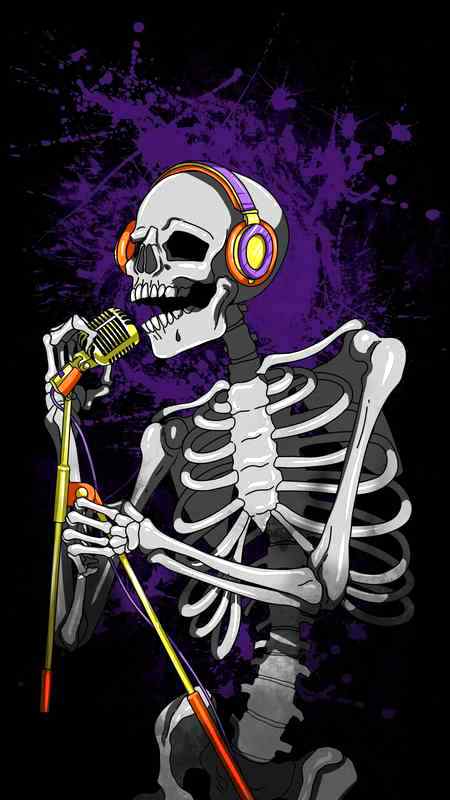A singing skull...😜