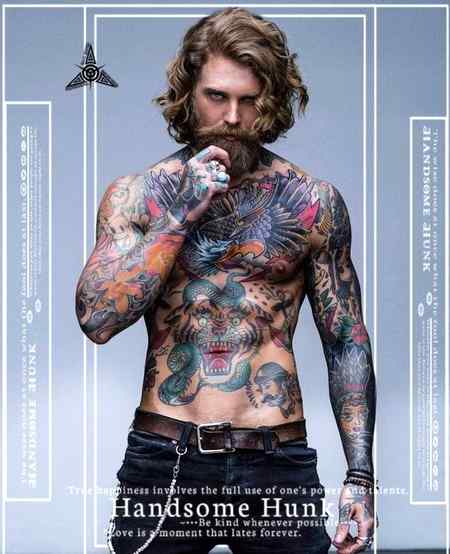 The tattoos...