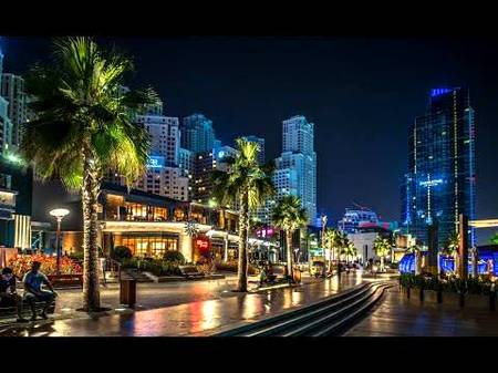 Walk Dubai at night
 Dubai Marina
