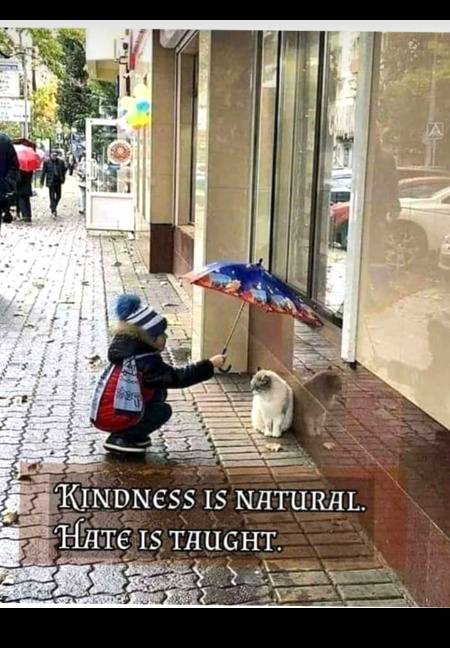 Kindness is nature....