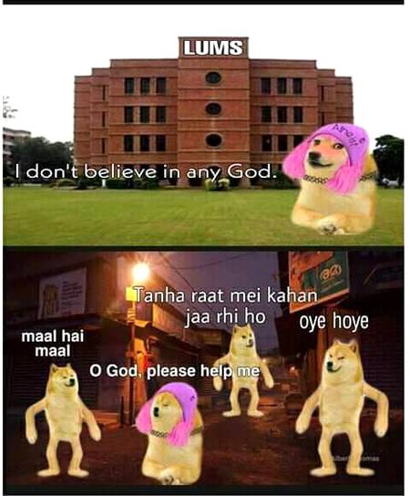 Atheist Gal be like