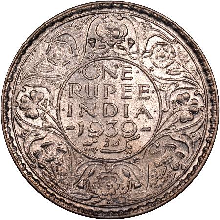 1 Rupee ,British India ,1939