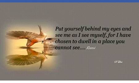 Rumi words...