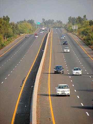 The M2 motorway ,Lahore to Islamabad