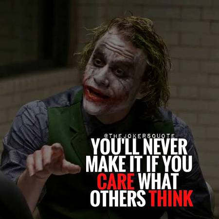 Don't care about what others thinking about you