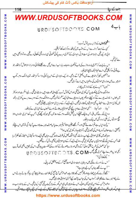 Title = Jannat kay patay.
Writer = Nimra Ahmed.
Total Pages = 116.
