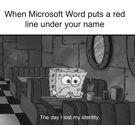 Press F for Microsoft word's spell checker