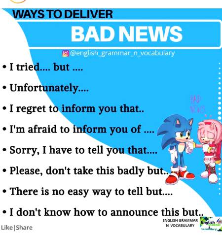 Bad news....