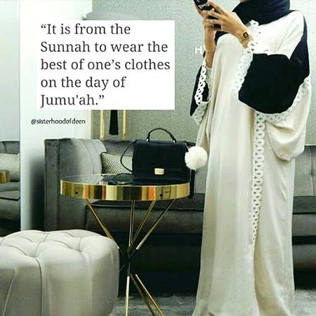 Wear the best of one's clothes today😊