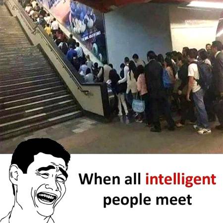 When all intelligent people meet
