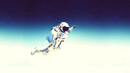 The astronaut in galaxy