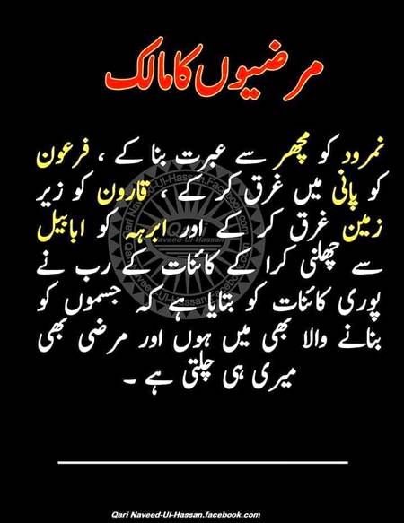 مرضیوں کا مالک میرا اللہ