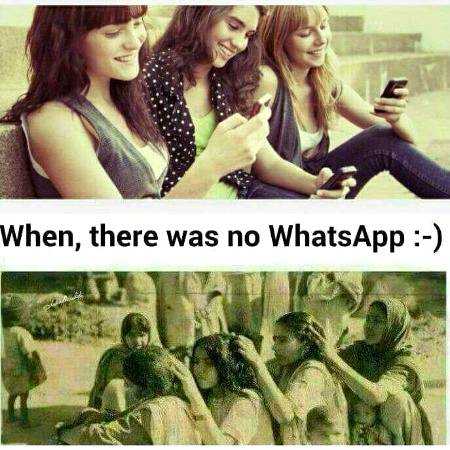 When there was no whatsaap