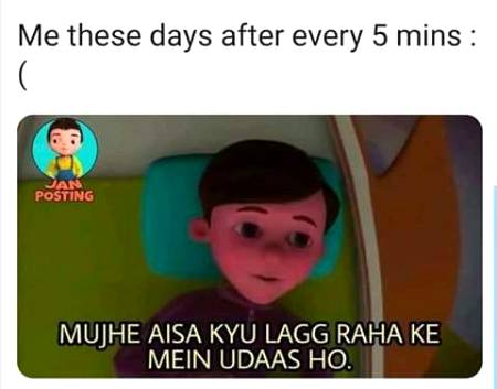 مجھے ایسا کیوں لگ رہا ہے میں اداس ہوں