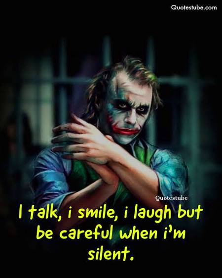 When I'm silent